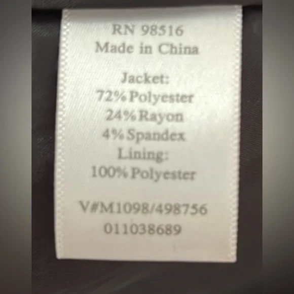 Coldwater Creek red blazer suit jacket lined Size 20 office work party preppy - Picture 16 of 17